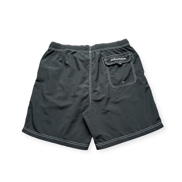 🔃Nautica Men’s Black Board Shorts Swim Trunks - Picture 2 of 9